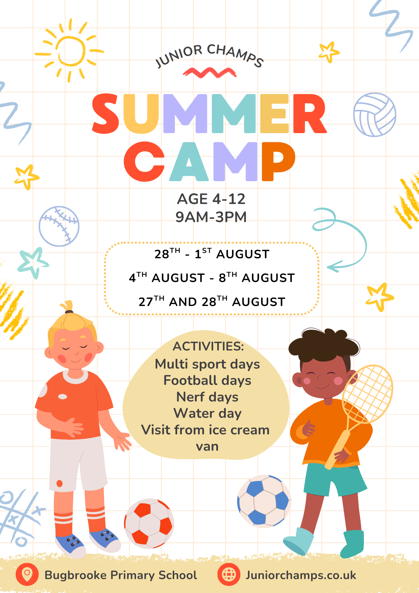 MULTI SPORTS MONDAY 4TH AUGUST