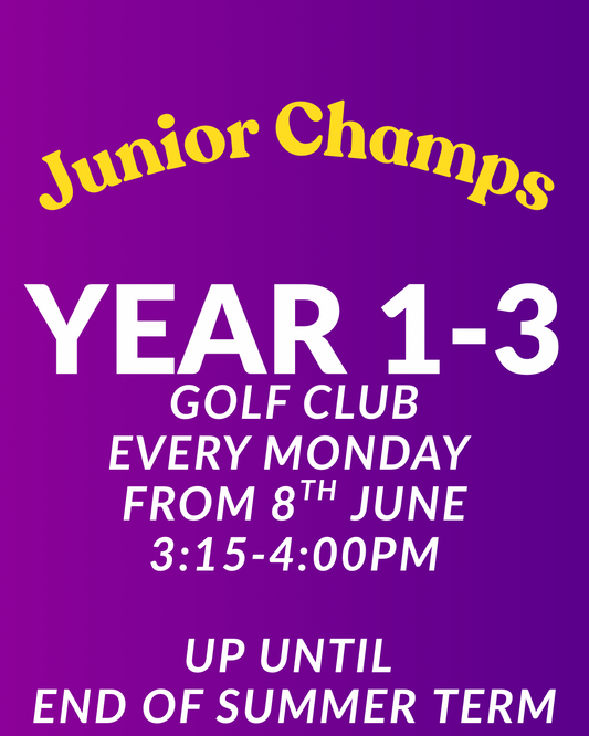 GOLF CLUB 8TH JUNE-13TH JULY (6 sessions)
