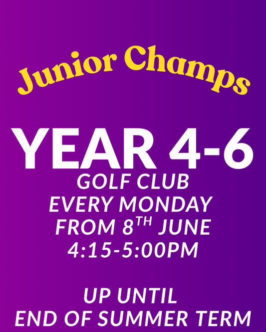 GOLF CLUB 8TH JUNE-13TH JULY (6 sessions)